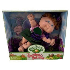 VTG 1998 Cabbage Patch Kids Garden Fairies Violet Flower Scented Doll Mattel Toy